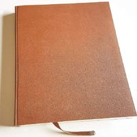Artisan Notebook of Smooth Cowhide VEGETABLE LEATHER