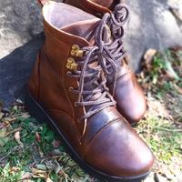 Calf-length combat boot
